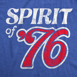 Womens Spirit Of 76 T Shirt Funny Fourth Of July Party Patriotic 1776 Tee For Ladies