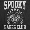 Womens Spooky Babes Club T Shirt Funny Hot Halloween Scary Season Lovers Tee For Ladies