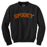 Spooky Crewneck Sweatshirt Funny Halloween Varsity Lettering Joke Longsleeve Sweater