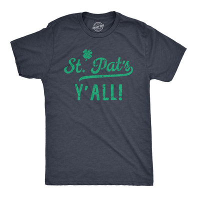 Mens St Pats Yall T Shirt Funny Saint Paddys Day Parade Lovers Tee For Guys