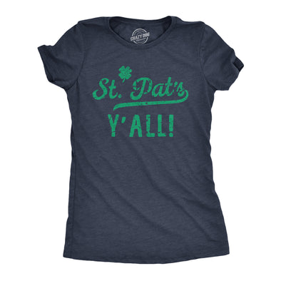 Womens St Pats Yall T Shirt Funny Saint Paddys Day Parade Lovers Tee For Ladies