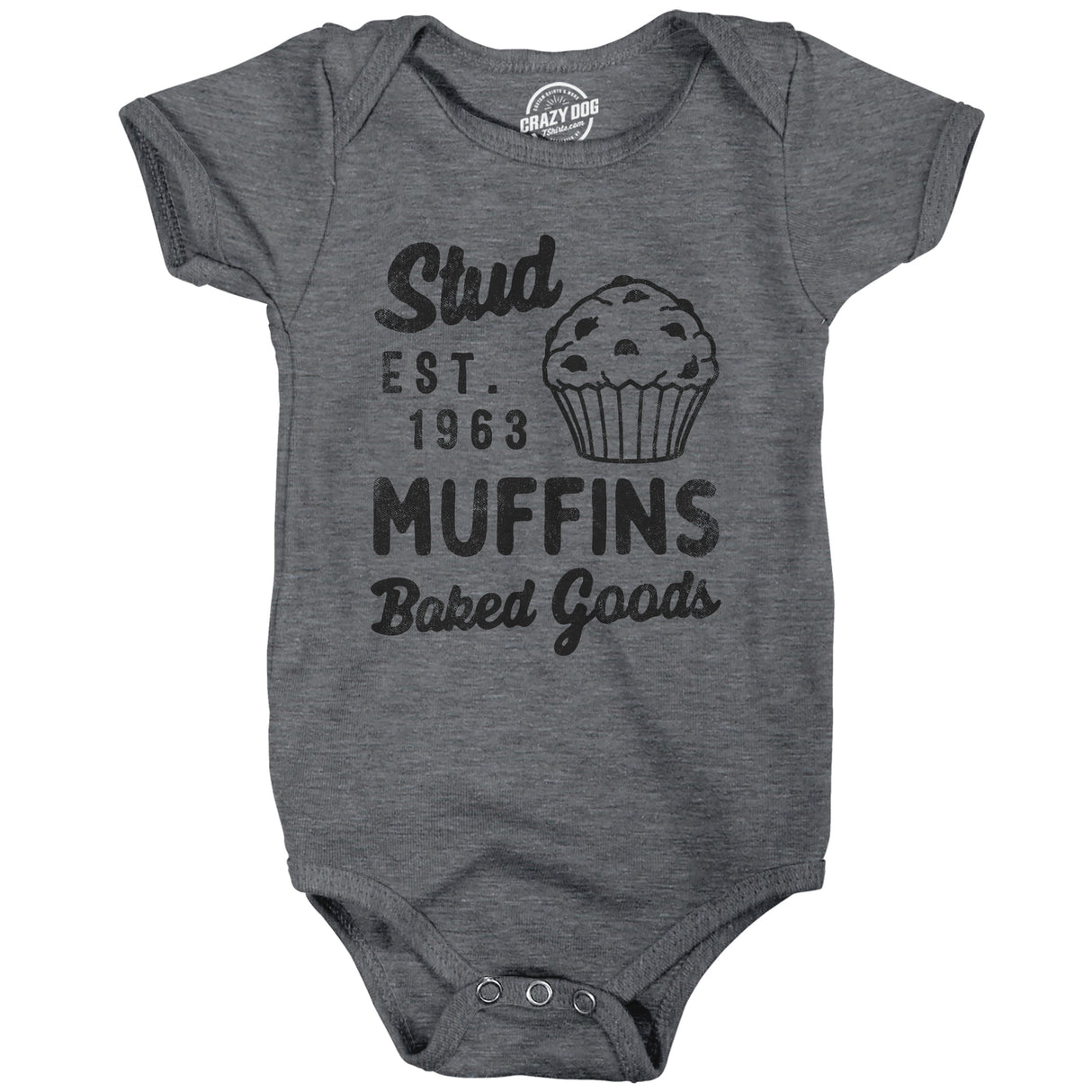 Stud Muffins Baked Goods Baby Bodysuit Funny Bakery Joke Jumper For Infants