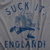 Mens Suck It England T Shirt Funny Fourth Of July George Washington Skateboarding Tee For Guys