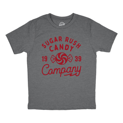 Youth Sugar Rush Candy Company T Shirt Funny Cute Sweet Treat Tee For Kids