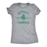 Womens Support Your Local Farmers T Shirt Funny 420 Weed Farm Tee for Ladies