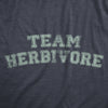 Womens Team Herbivore T Shirt Funny Vegetarian Vegan Lifestyle Tee For Ladies