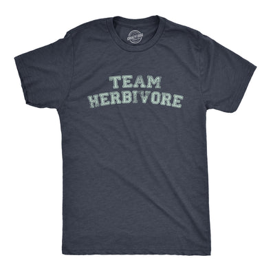 Mens Team Herbivore T Shirt Funny Vegetarian Vegan Lifestyle Tee For Guys