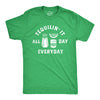 Mens Tequilin It All Day Everyday T Shirt Funny Drinking Partying Tequila Shot Lovers Tee For Guys