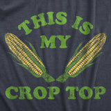 Mens This Is My Crop Top T Shirt Funny Farming Corn Crops Joke Tee for Guys