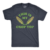 Mens This Is My Crop Top T Shirt Funny Farming Corn Crops Joke Tee for Guys