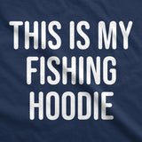 This Is My Fishing Hoodie With Fish in Pocket Unisex Hooded Sweatshirt Funny Fishermen Sweater