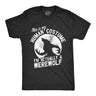 Mens This Is My Human Costume Im Actually A Werewolf T Shirt Funny Halloween Joke Tee for Guys