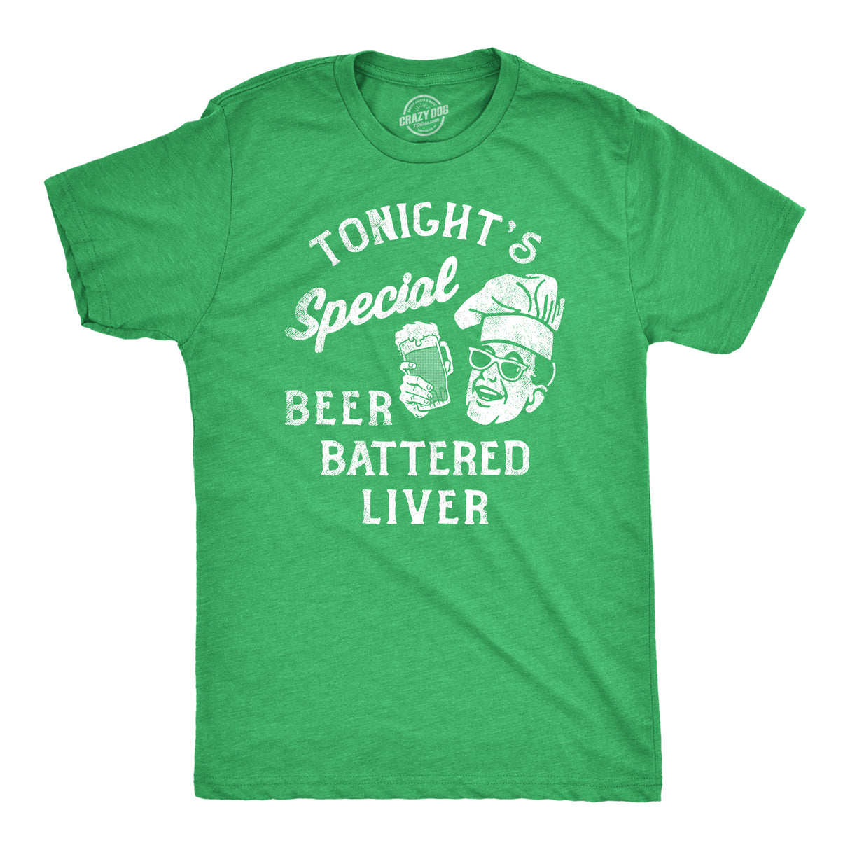 Mens Tonights Special Beer Battered Liver T Shirt Funny Drunk Alcoholics Beer Lovers Tee for Guys