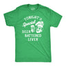 Mens Tonights Special Beer Battered Liver T Shirt Funny Drunk Alcoholics Beer Lovers Tee for Guys