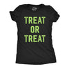 Womens Treat Or Treat T Shirt Funny Halloween Candy Spooky Season Lovers Tee For Ladies