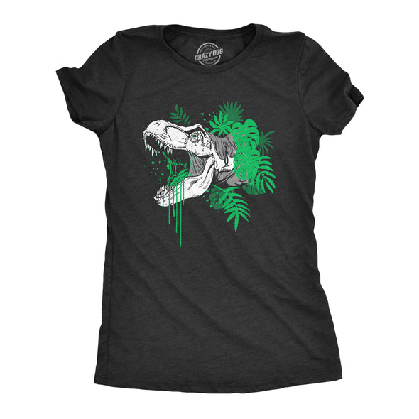 Womens T Rex Roar T Shirt Funny Cool Prehistoric Dinosaur Lovers Tee For Ladies