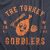 Womens The Turkey Gobblers All Stars T Shirt Funny Thanksgiving Dinner Baseball Team Tee For Ladies