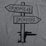 Womens Unpopular Opinions T Shirt Funny Old Road Signs Joke Tee For Ladies