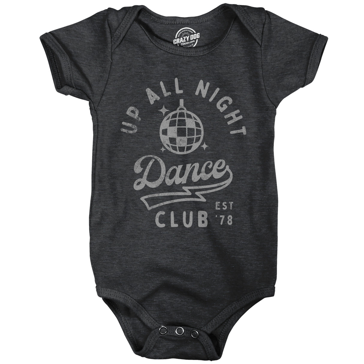 Up All Night Dance Club Baby Bodysuit Funny Sleepless Nightclub Joke Jumper For Infants