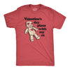 Mens Valentines Day Plans With My Ex T Shirt Funny Voodoo Doll Joke Tee For Guys
