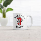 Wake And Bacon Mug Funny 420 Joint Smoking Breakfast Food Novelty Cup-11oz