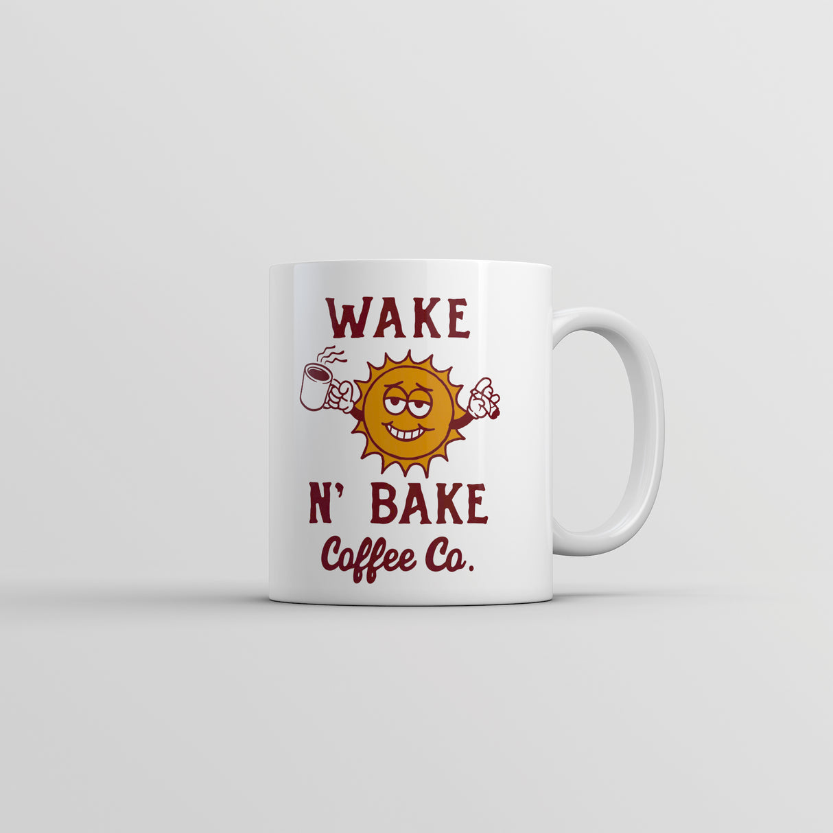 Wake N Bake Coffee Co Mug Funny 420 Joint Smoking Caffeine Lovers Cup-11oz