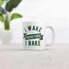 I Wake Therefore I Bake Mug Funny 420 Pot Leaf Smoking Novelty Cup-11oz