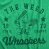 Womens The Weed Whackers State Champs T Shirt Funny 420 Weed Baseball Team Tee For Ladies