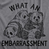 Mens What An Embarrasment T Shirt Funny Panda Bear Joke Tee For Guys