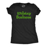 Womens Whiskey Business Funny Drinking T Shirt St Patricks Day Tee For Ladies