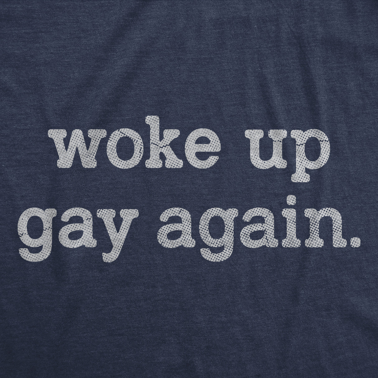 Mens Woke Up Gay Again T Shirt Funny Queer Lesbian Sexuality Joke Tee For Guys