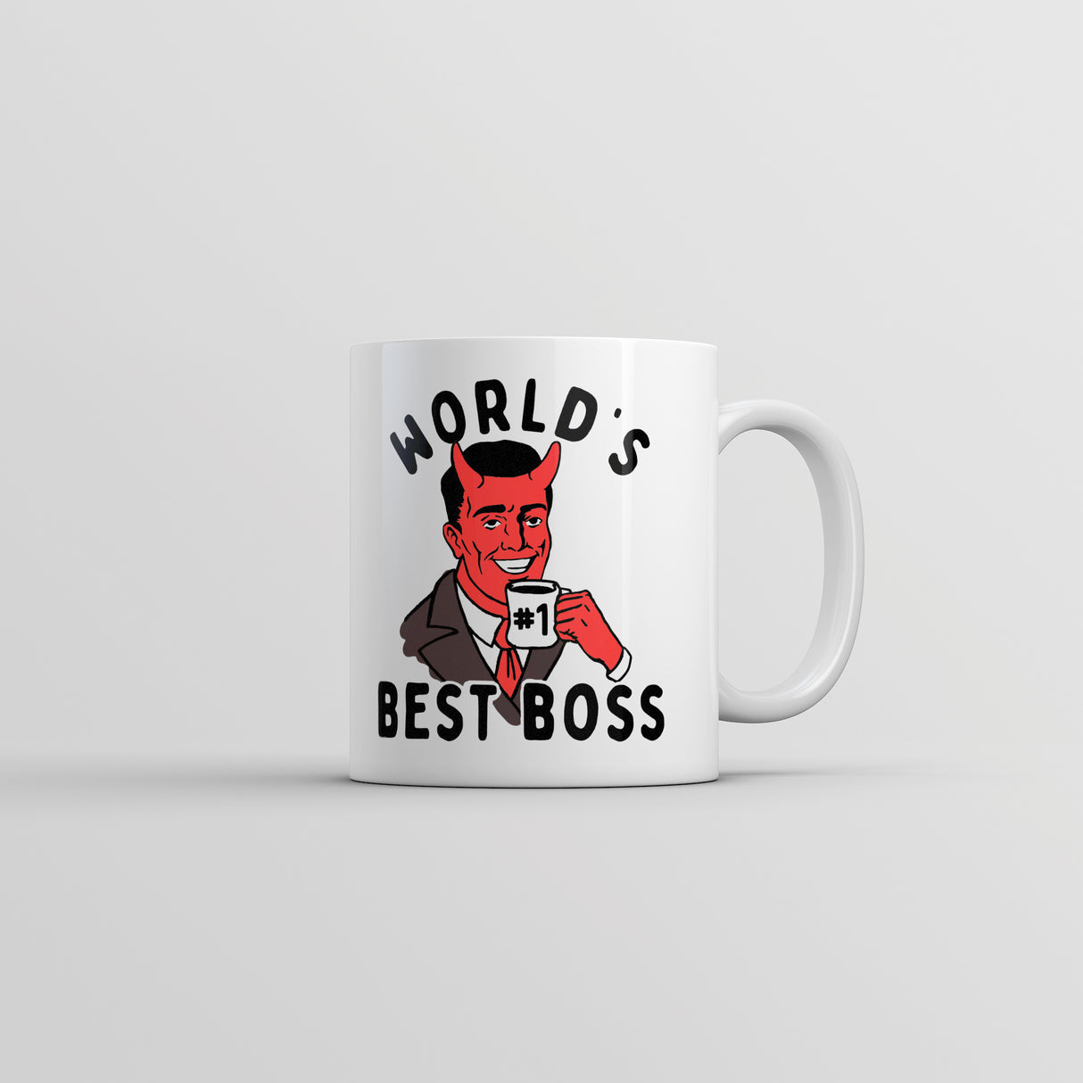 Worlds Best Boss Devil Mug Office Job Demon Novelty Cup-11oz