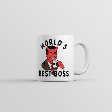 Worlds Best Boss Devil Mug Office Job Demon Novelty Cup-11oz