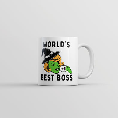 Worlds Best Boss Witch Mug Funny Office Job Sorceress Novelty Cup-11oz