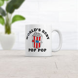 Worlds Best Pop Pop Mug Funny Father's Day Gift Movie Popcorn Lovers Cup-11oz