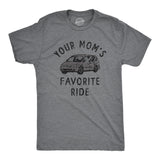 Mens Your Moms Favorite Ride T Shirt Funny Mini Van Mom Joke Tee For Guys