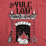 Womens The Yule Loaf T Shirt Funny Xmas Kitten Lovers Tee For Ladies