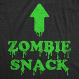 Womens Zombie Snack T Shirt Funny Halloween Undead Eating Joke Tee For Ladies