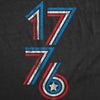 Womens 1776 Stripes Funny T Shirt Awesome Fourth Of July Graphic Tee For Ladies