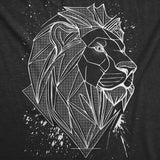 Mens 3D Lion T Shirt Funny Awesome Three Dimension Majestic Lions Tee For Guys