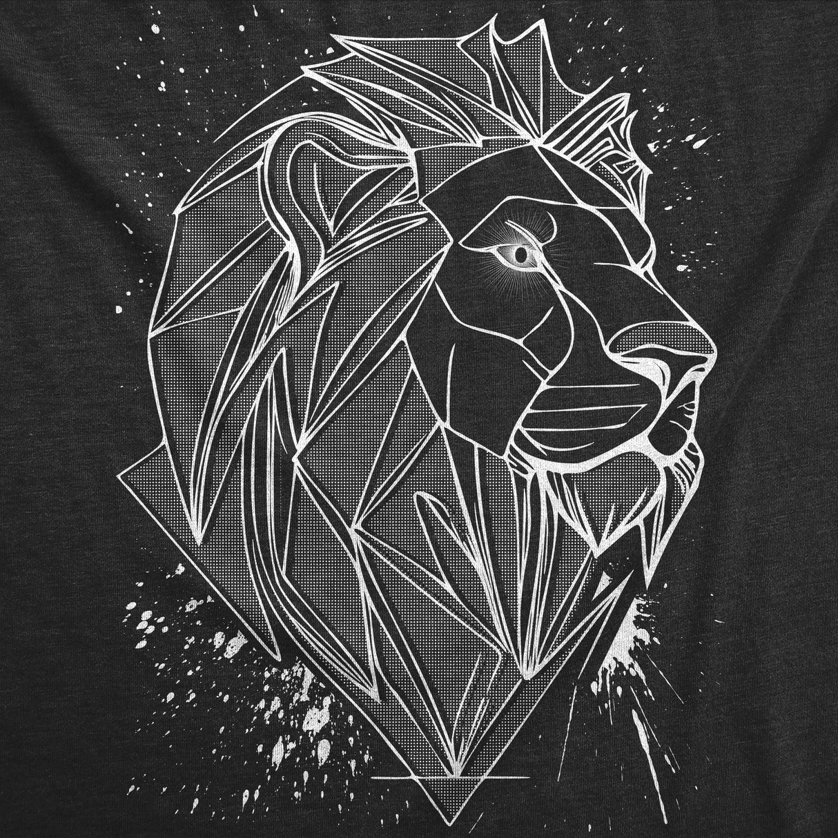 Womens 3D Lion T Shirt Funny Awesome Three Dimension Majestic Lions Tee For Ladies