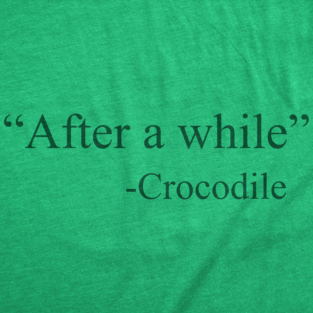 Mens Funny T Shirts After A While Crocodile Sarcastic Quote Graphic Novelty Tee For Men