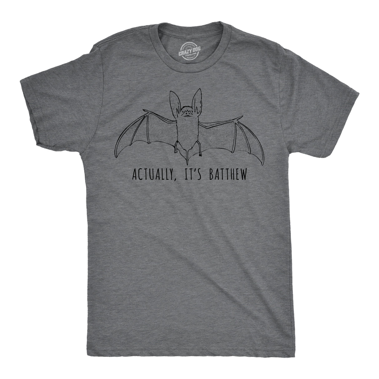 Mens Funny T Shirts Actually Its Batthew Sarcastic Bat Graphic Tee For Men