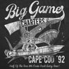 Mens Funny T Shirts Big Game Charters Sarcastic Fishing Graphic Tee For Men