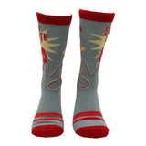 Men's Sorry Im Late I Couldnt Pause Socks Funny Sarcastic Gaming Graphic Footwear