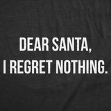 Youth Funny T Shirts Dear Santa I Regret Nothing Sarcastic Christmas Graphic Novelty Tee For Kids