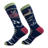 Men's I Can Deliver All Night Long Socks Funny Sarcastic Christmas Novelty Footwear