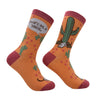 Women's Dont Be A Prick Socks Funny Sarcastic Cactus Graphic Footwear