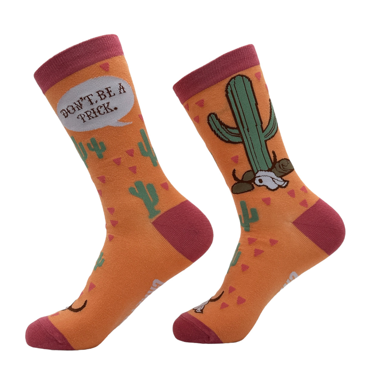 Women's Dont Be A Prick Socks Funny Sarcastic Cactus Graphic Footwear