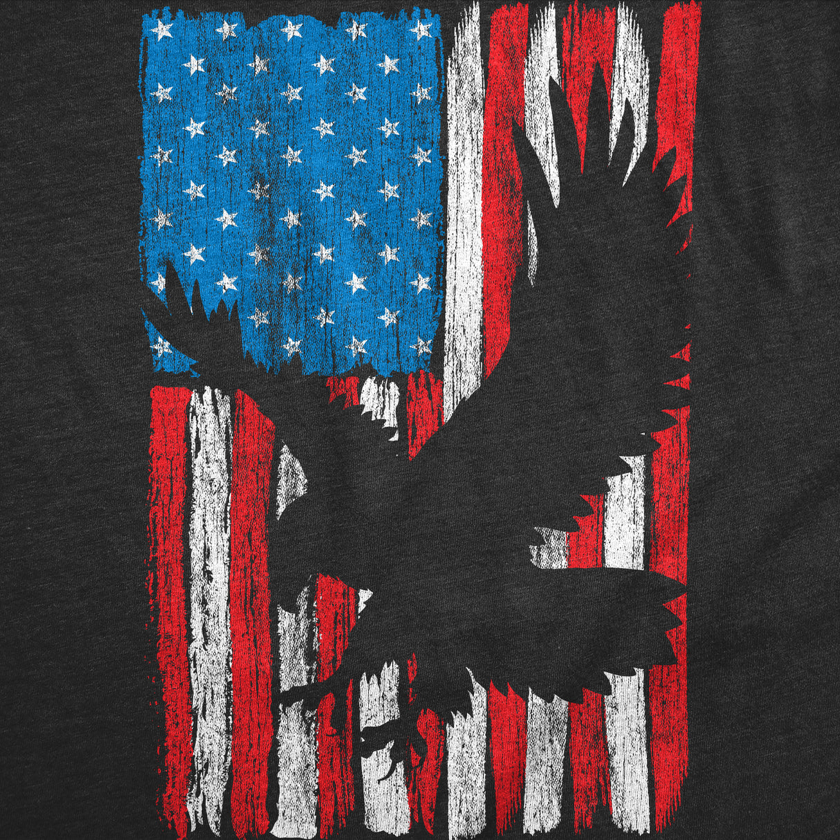 Mens Eagle In Flag Awesome T Shirt Fourth Of July Graphic Tee For Men